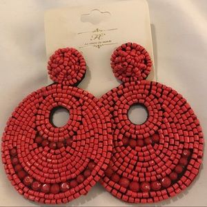 Red earrings